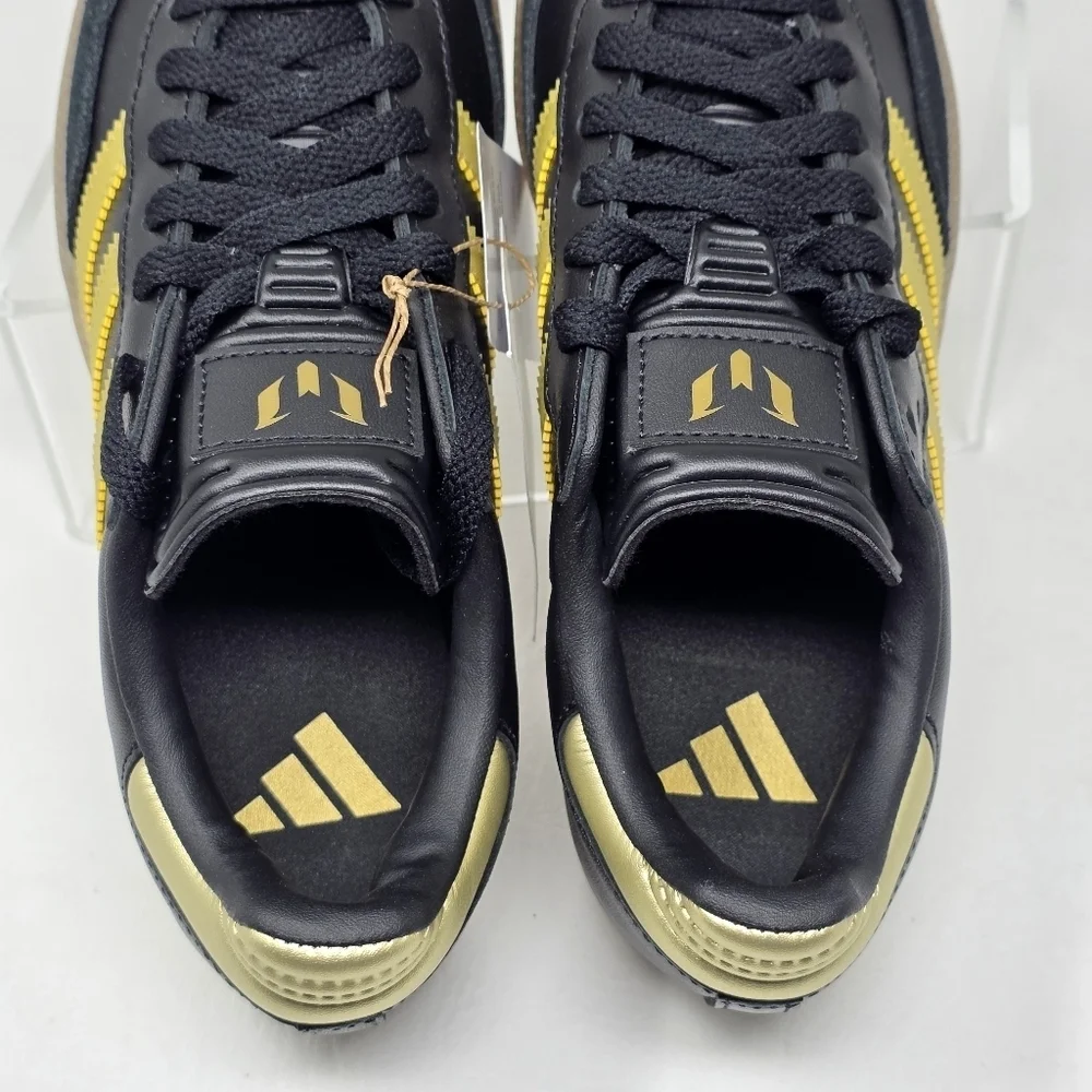Adidas Samba x Messi J Black/Gold Metallic/Gum JR6349 Soccer Youth Size 5 New